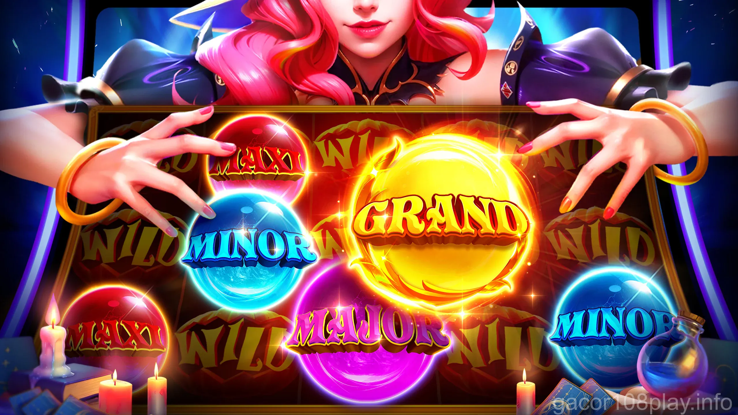 Captura de tela do app Gacor108 - Seção de slots